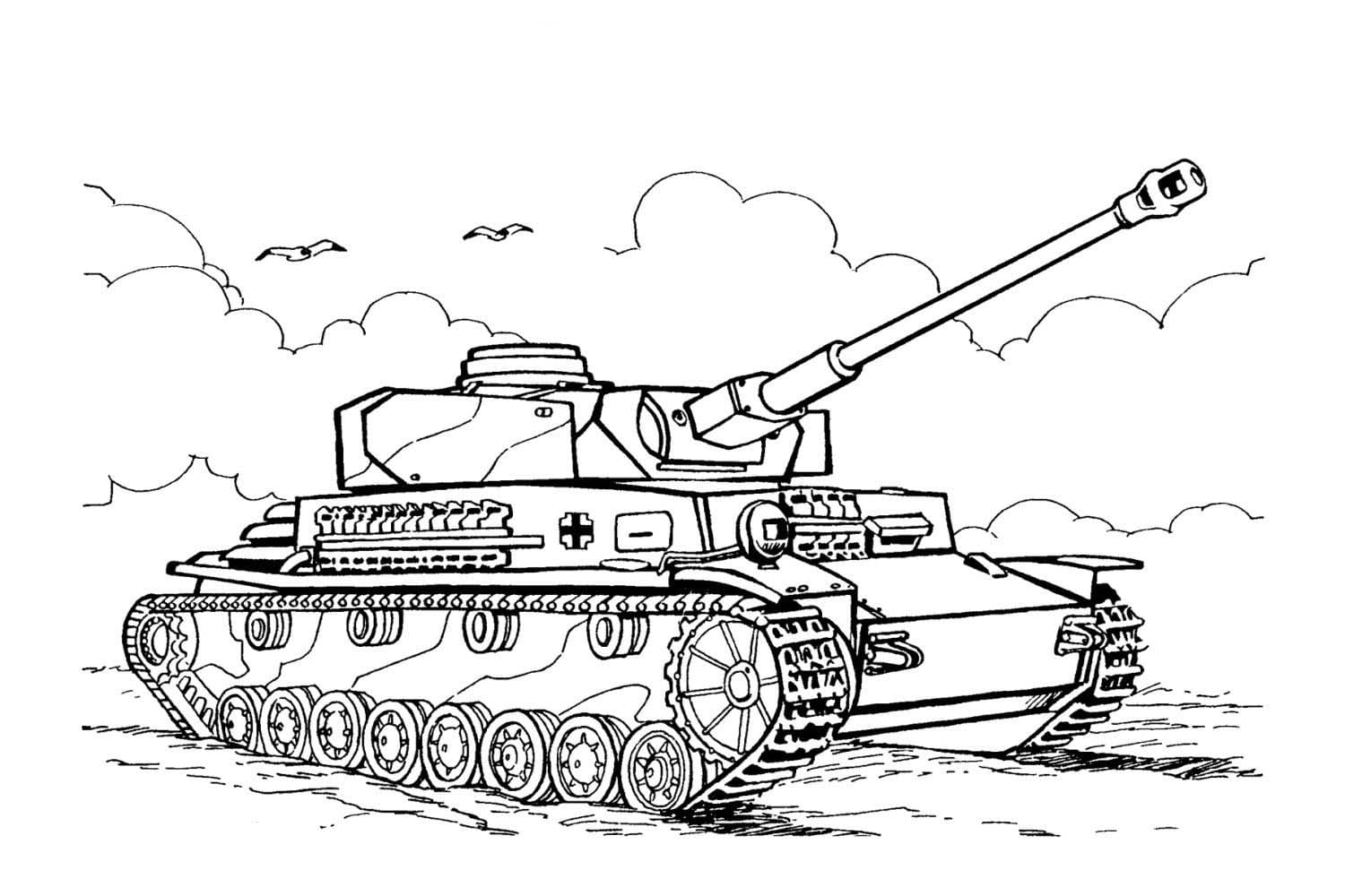 Free printable Tank coloring page #192668 from Transportation collection