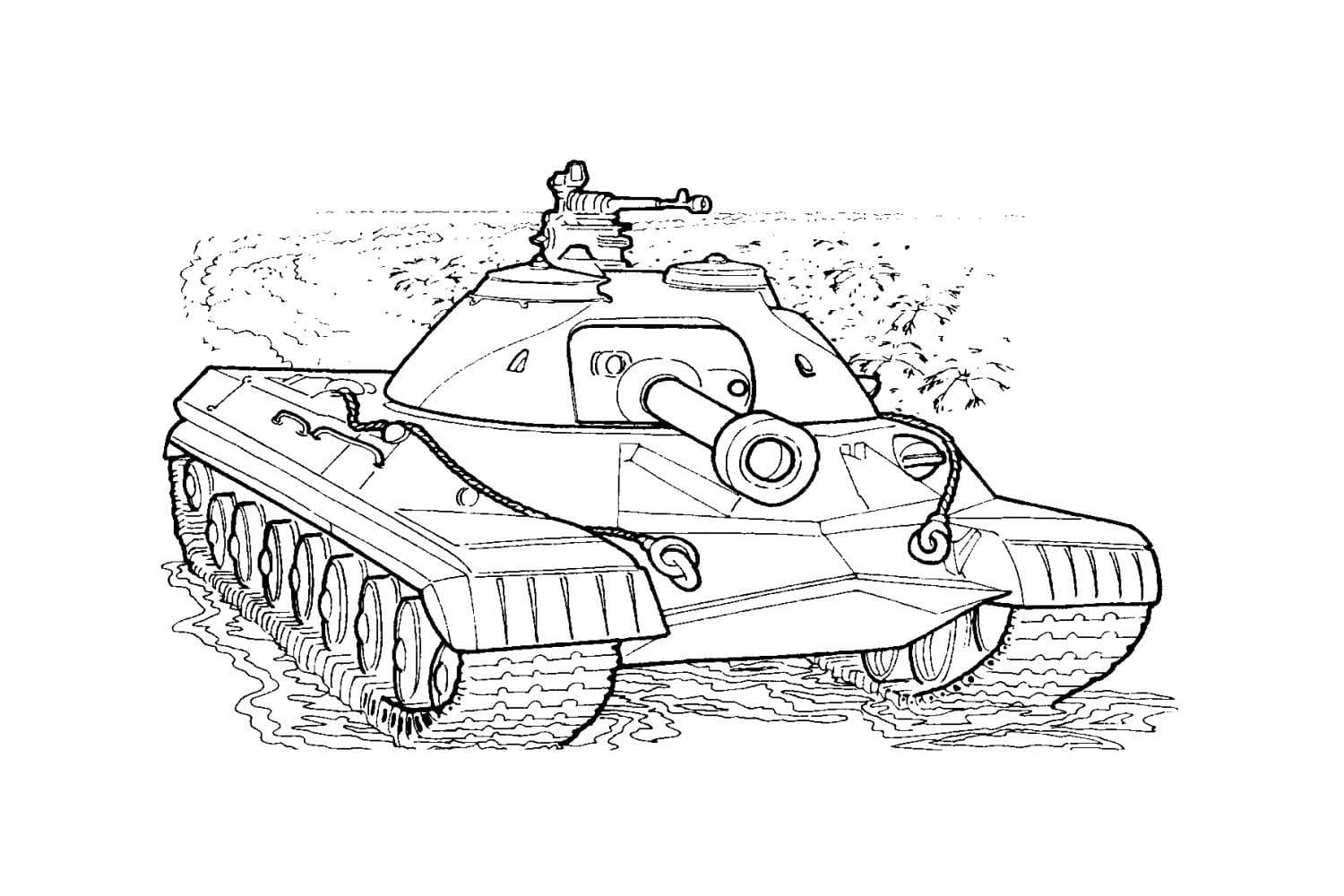 Free printable Tank coloring page #192671 from Transportation collection