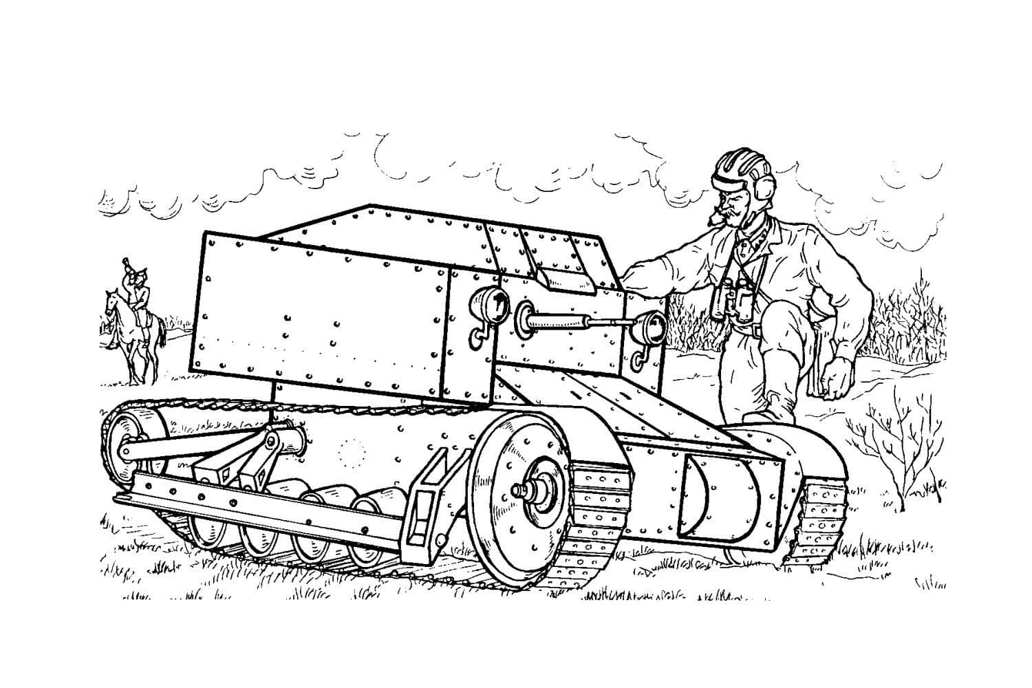 Free printable Tank coloring page #192673 from Transportation collection