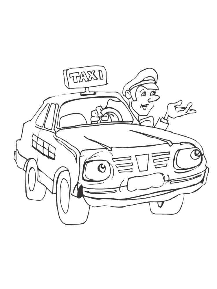 Free printable Taxi coloring page #204447 from Transportation collection Free printable Taxi coloring page #204447 from Transportation collection