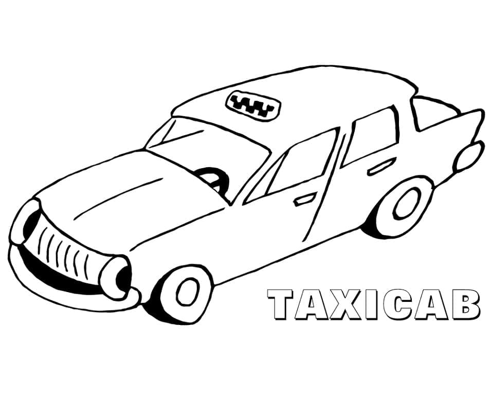 Free printable Taxi coloring page #204452 from Transportation collection