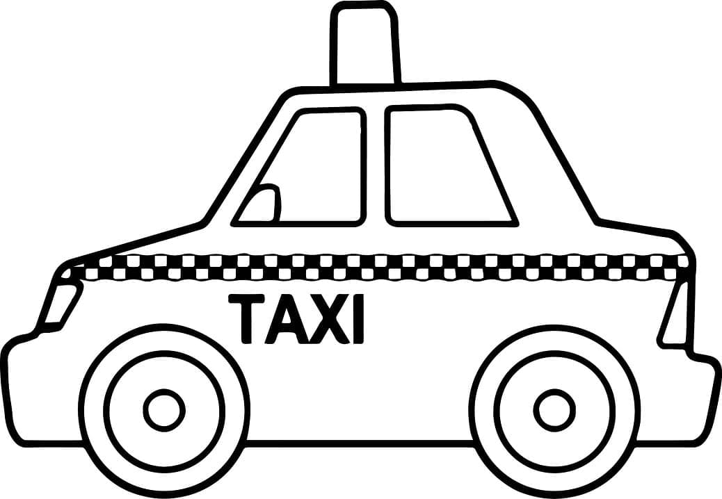 Free printable Taxi coloring page #204453 from Transportation collection Free printable Taxi coloring page #204453 from Transportation collection