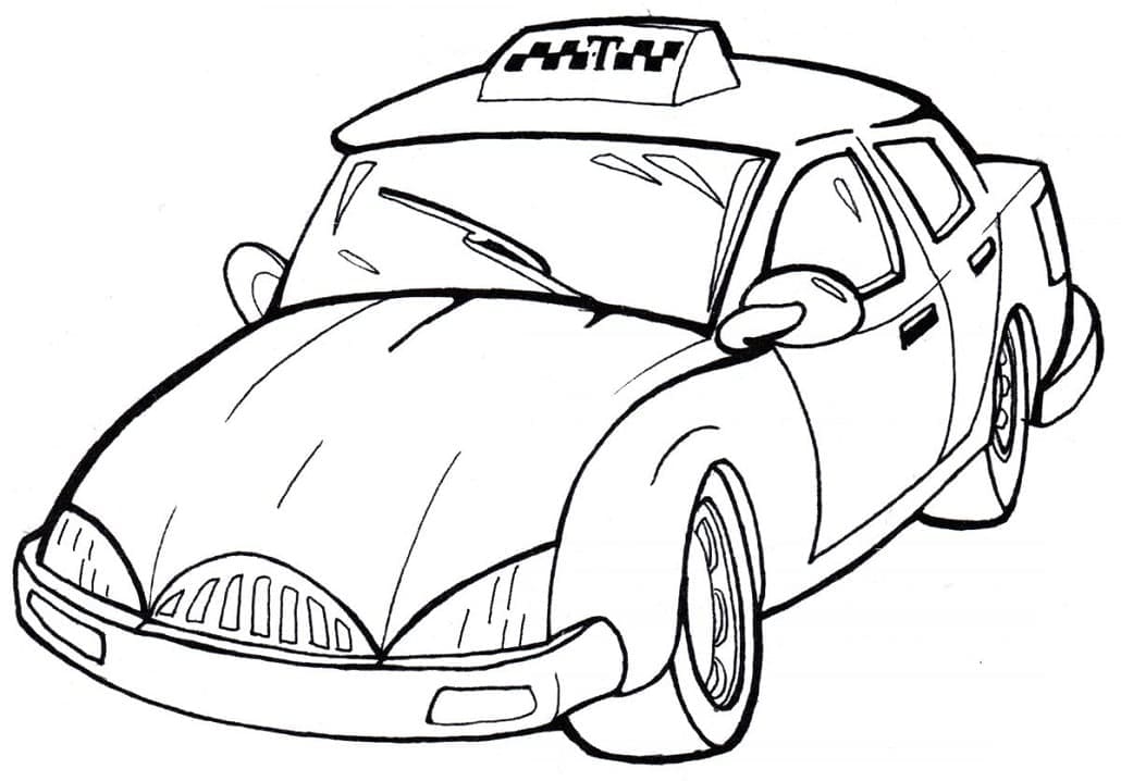 Free printable Taxi coloring page #204454 from Transportation collection Free printable Taxi coloring page #204454 from Transportation collection