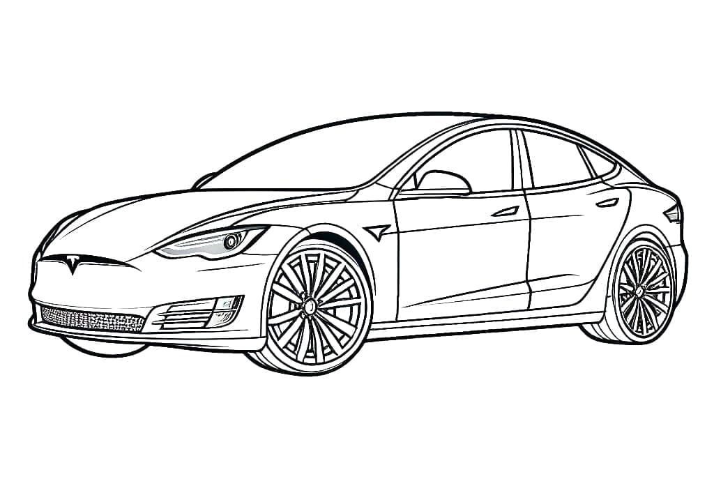 Free printable Tesla coloring page #207832 from Transportation collection Free printable Tesla coloring page #207832 from Transportation collection