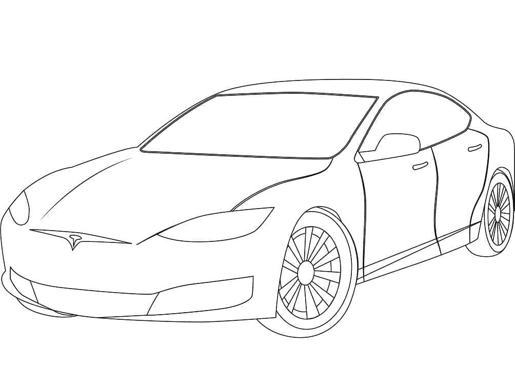 Free printable Tesla coloring page #207841 from Transportation collection