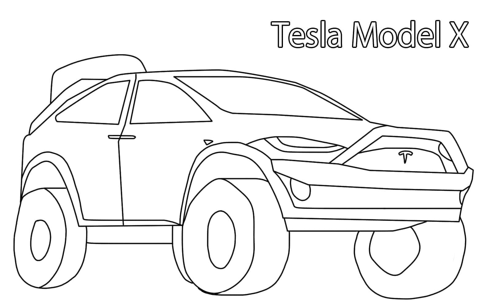 Free printable Tesla coloring page #207842 from Transportation collection