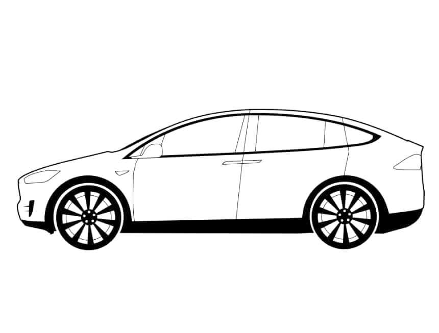 Free printable Tesla coloring page #207844 from Transportation collection
