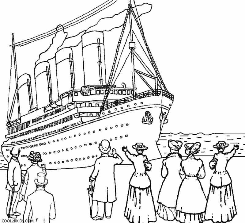 Free printable Titanic coloring page #201917 from Transportation collection