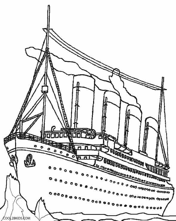 Free printable Titanic coloring page #201918 from Transportation collection