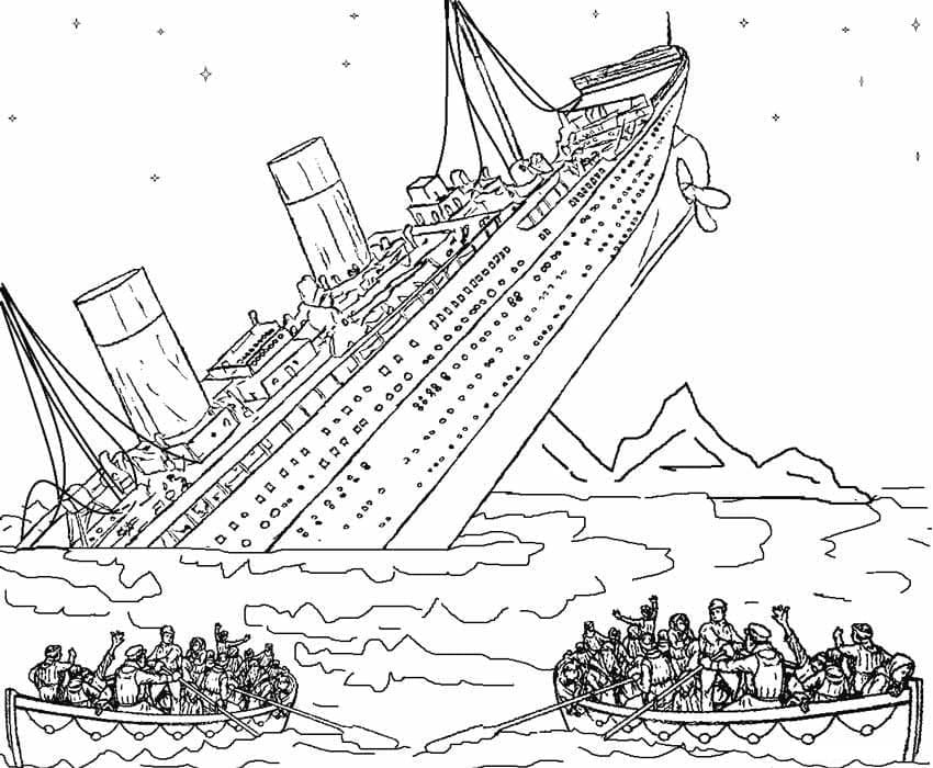 Free printable Titanic coloring page #201923 from Transportation collection