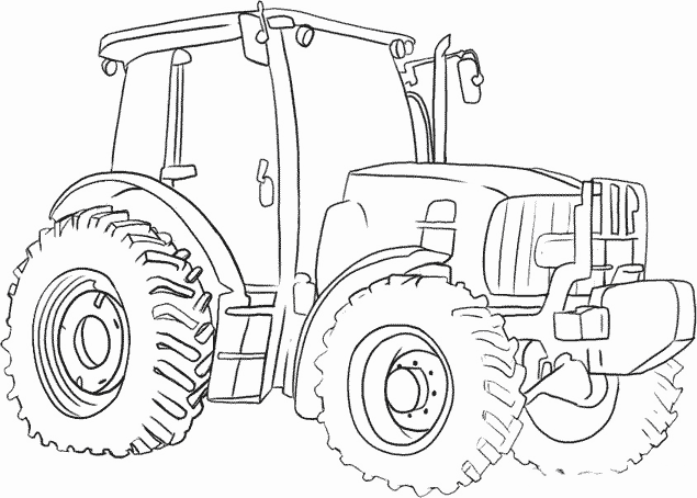 Coloring page: Tractor (Transportation) #141931 - Free Printable Coloring Pages