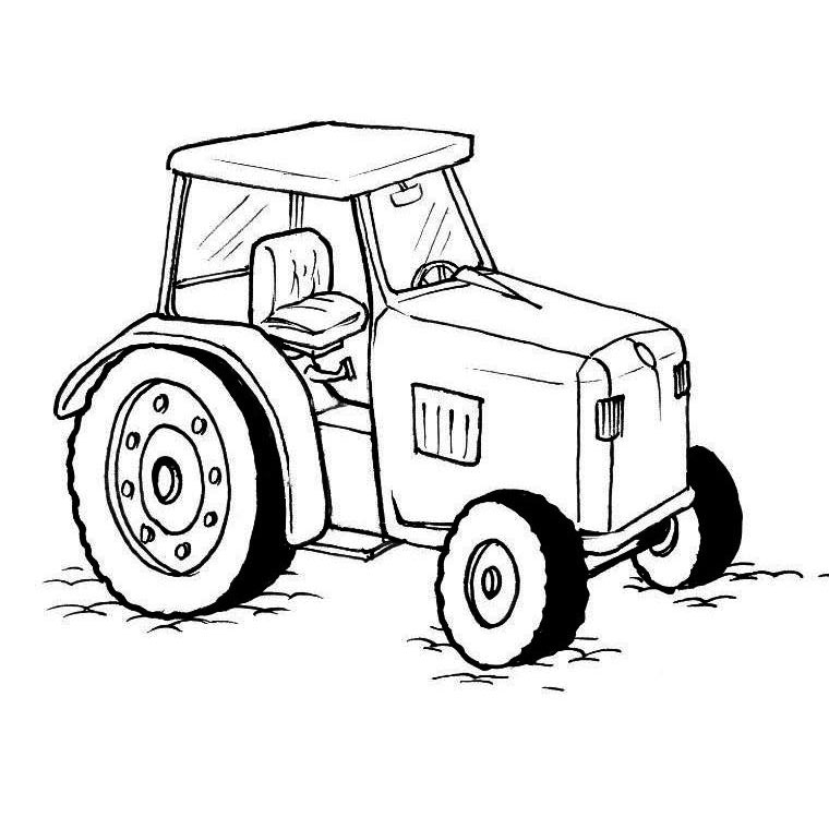 Coloring page: Tractor (Transportation) #141933 - Free Printable Coloring Pages