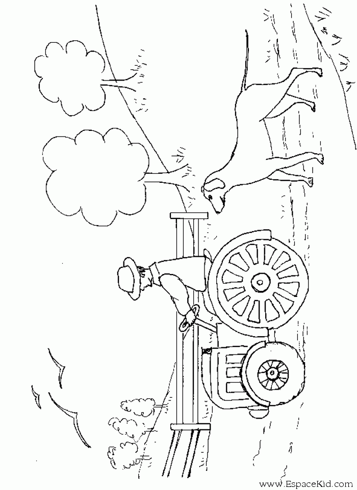 Coloring page: Tractor (Transportation) #141942 - Free Printable Coloring Pages