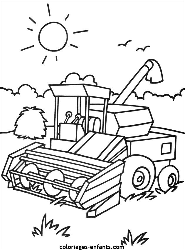 Coloring page: Tractor (Transportation) #141948 - Free Printable Coloring Pages
