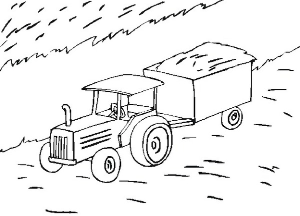 Coloring page: Tractor (Transportation) #141951 - Free Printable Coloring Pages