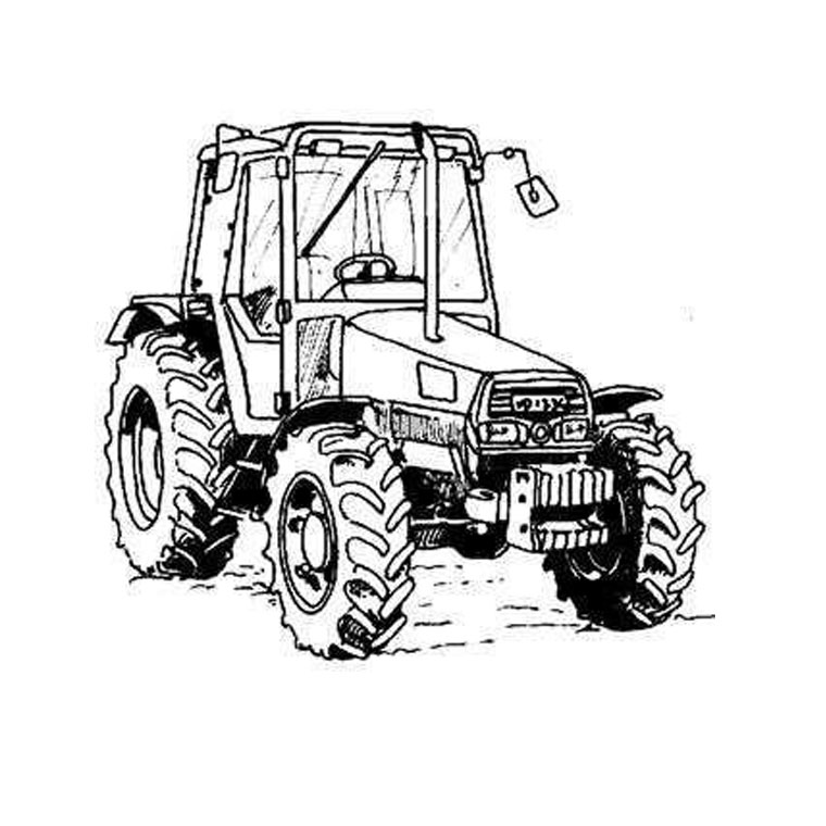 Coloring page: Tractor (Transportation) #141953 - Free Printable Coloring Pages