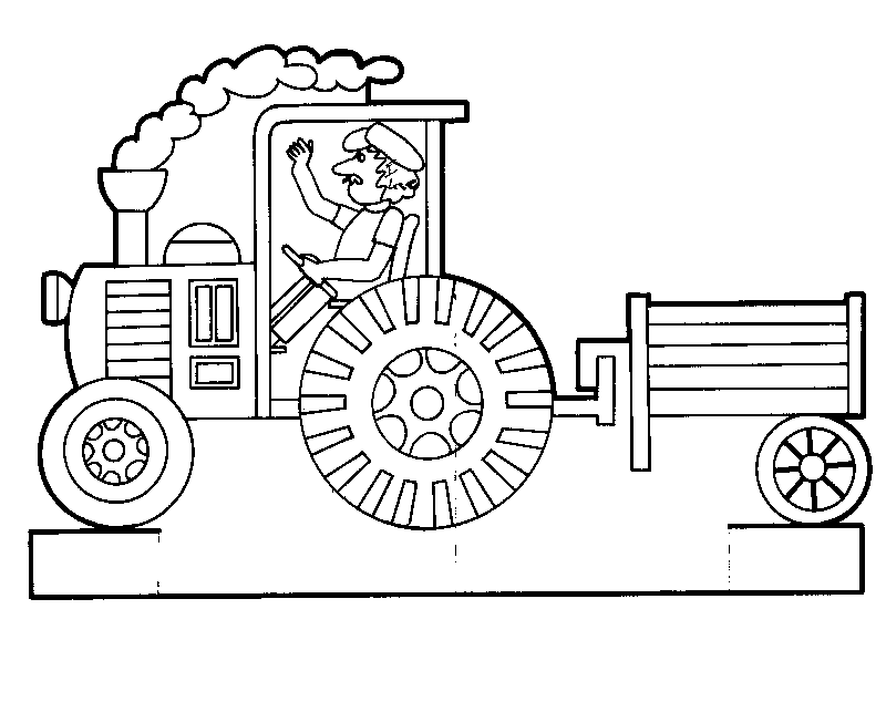 Coloring page: Tractor (Transportation) #141992 - Free Printable Coloring Pages