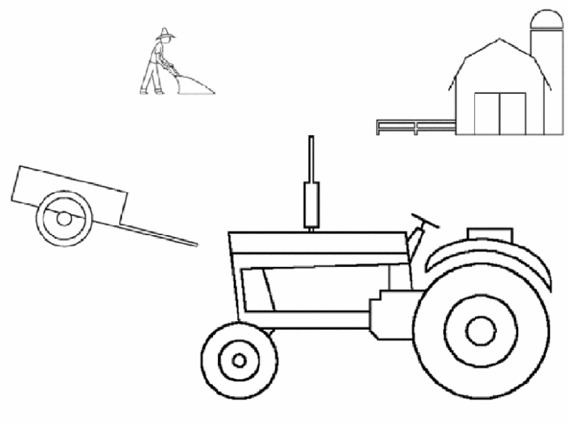 Coloring page: Tractor (Transportation) #142003 - Free Printable Coloring Pages