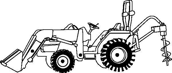 Coloring page: Tractor (Transportation) #142029 - Free Printable Coloring Pages