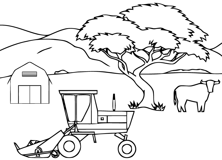 Coloring page: Tractor (Transportation) #142044 - Free Printable Coloring Pages