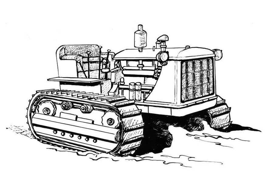 Coloring page: Tractor (Transportation) #142078 - Free Printable Coloring Pages