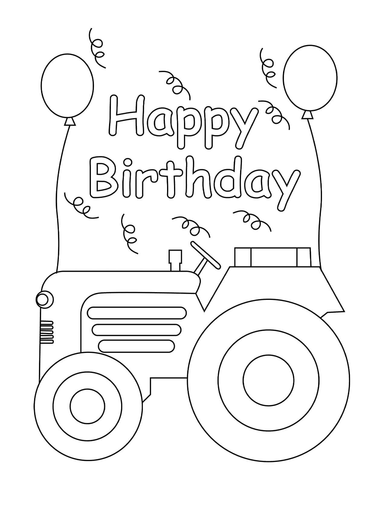 Free printable Tractor coloring page #172553 from Transportation collection Free printable Tractor coloring page #172553 from Transportation collection