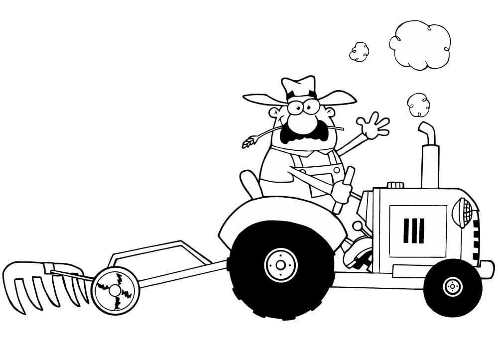 Free printable Tractor coloring page #172581 from Transportation collection