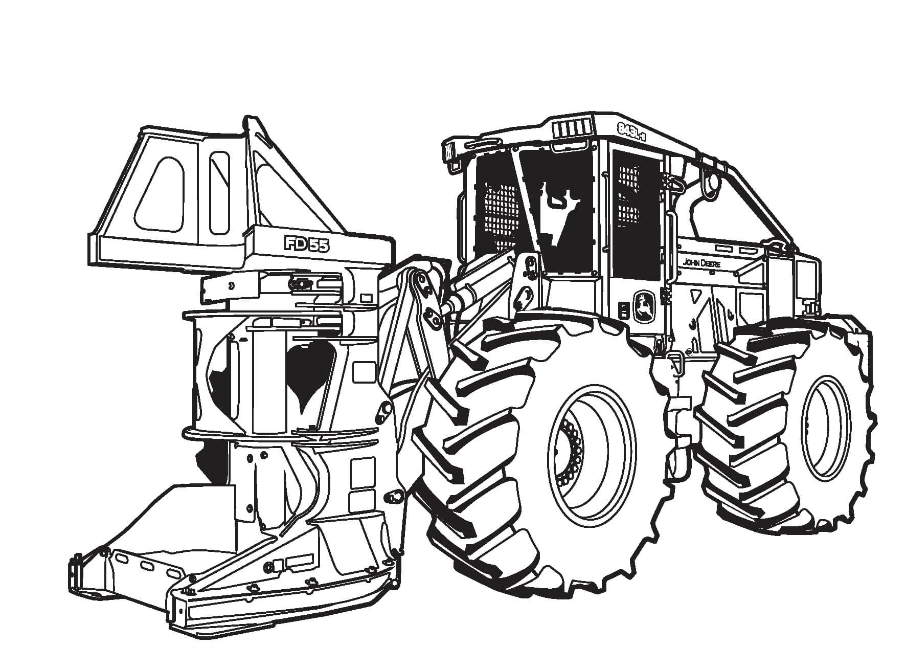 Free printable Tractor coloring page #172582 from Transportation collection