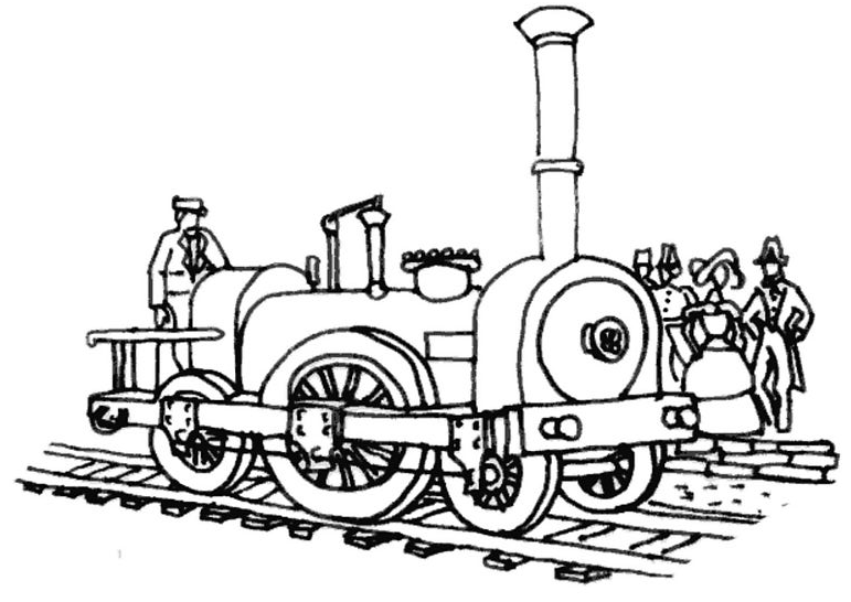 Coloring page: Train / Locomotive (Transportation) #135038 - Free Printable Coloring Pages