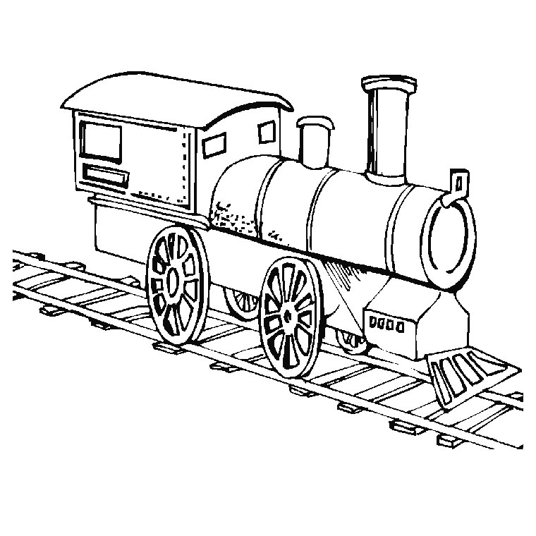 Coloring page: Train / Locomotive (Transportation) #135039 - Free Printable Coloring Pages