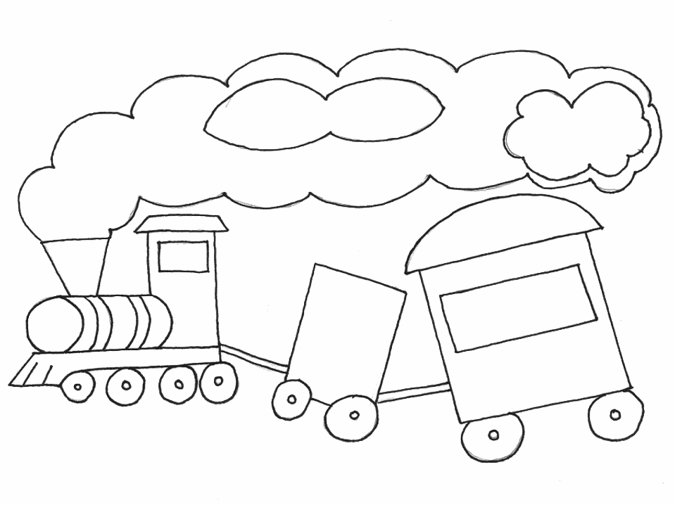 Coloring page: Train / Locomotive (Transportation) #135058 - Free Printable Coloring Pages