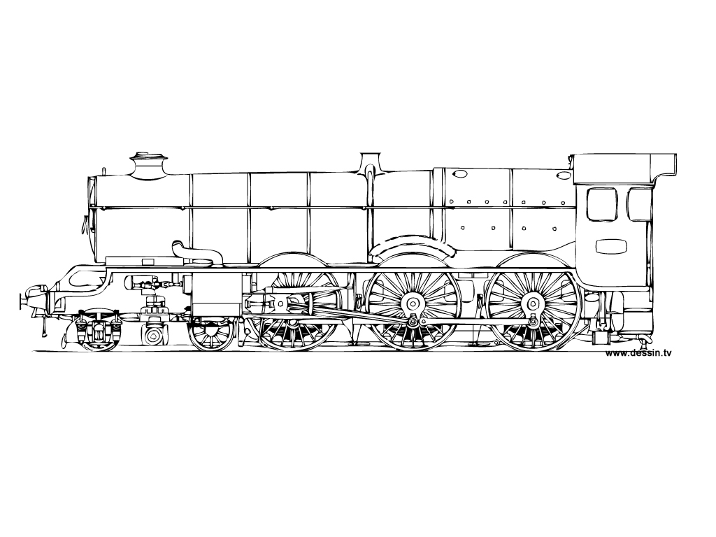 Coloring page: Train / Locomotive (Transportation) #135060 - Free Printable Coloring Pages