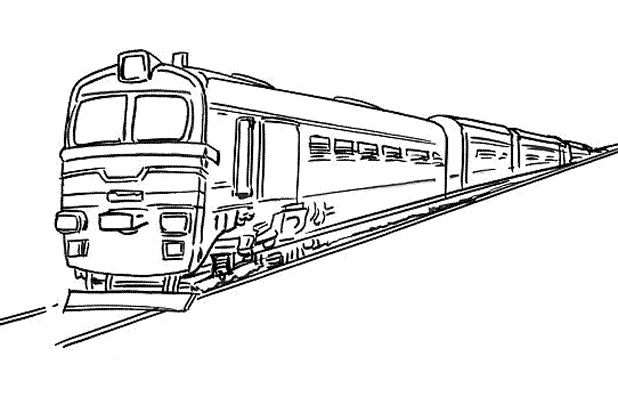 Coloring page: Train / Locomotive (Transportation) #135083 - Free Printable Coloring Pages