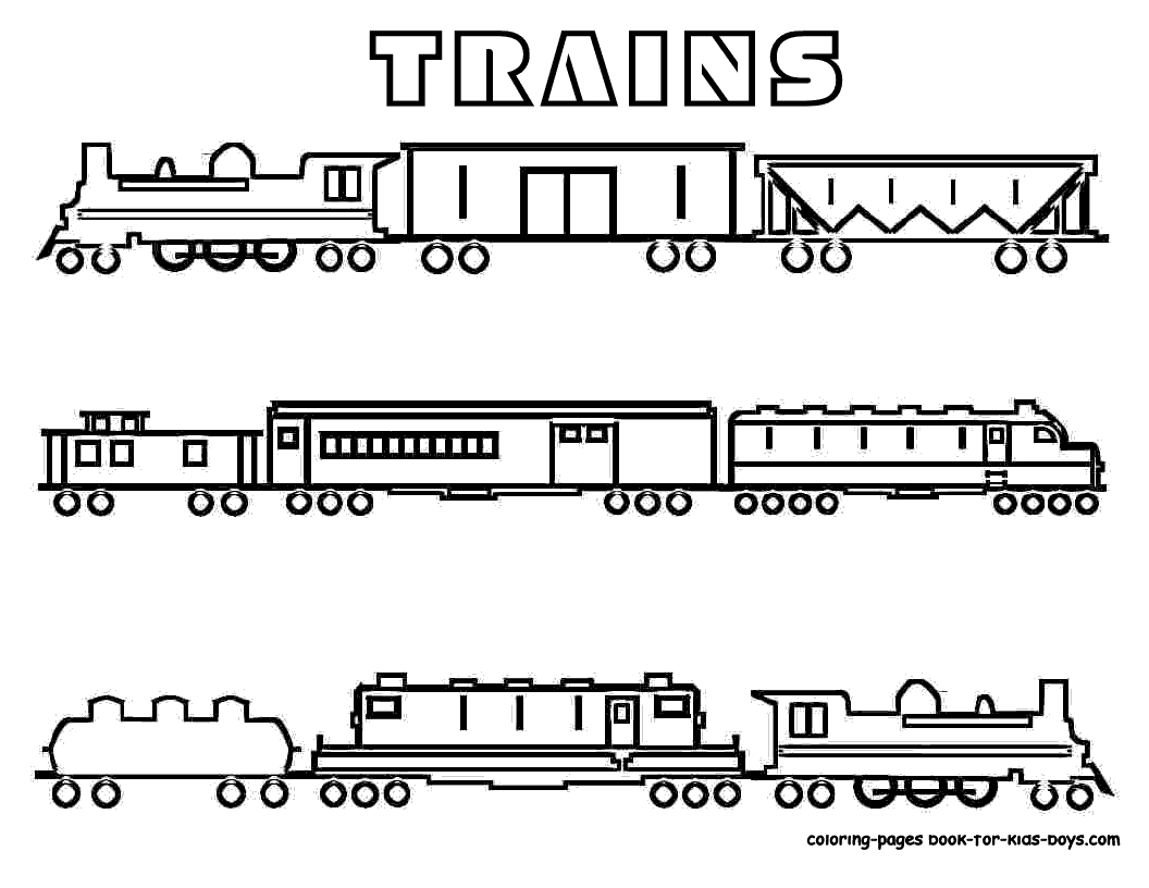 Coloring page: Train / Locomotive (Transportation) #135084 - Free Printable Coloring Pages