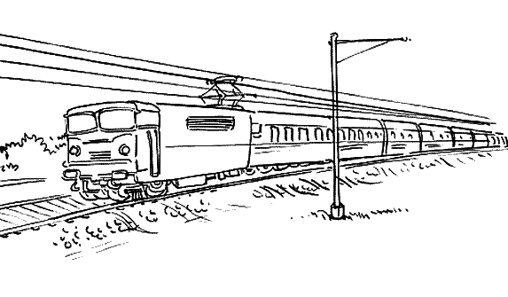 Coloring page: Train / Locomotive (Transportation) #135138 - Free Printable Coloring Pages