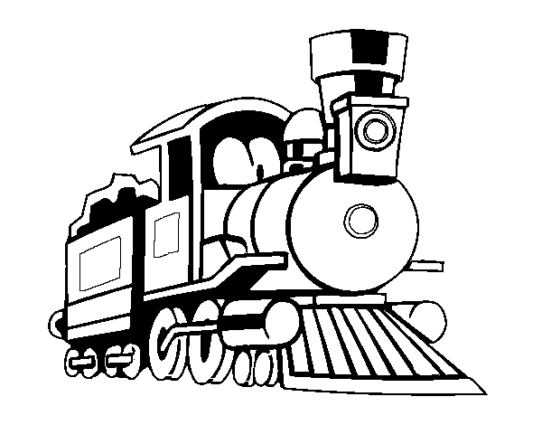 Drawing Train Locomotive 135139 Transportation Printable 