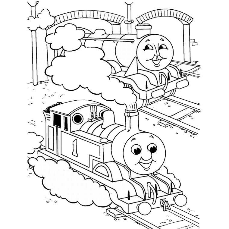 Coloring page: Train / Locomotive (Transportation) #135143 - Free Printable Coloring Pages