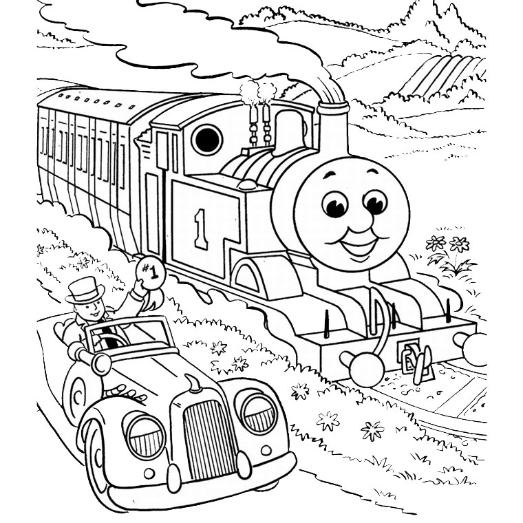 Coloring page: Train / Locomotive (Transportation) #135149 - Free Printable Coloring Pages