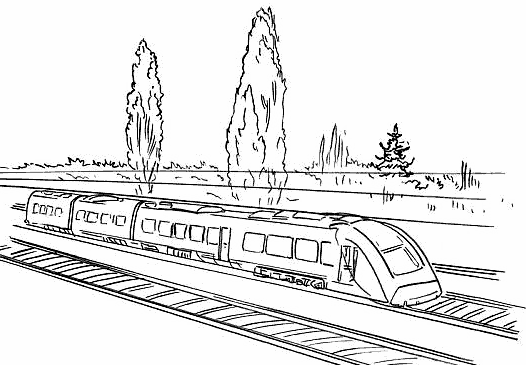 Coloring page: Train / Locomotive (Transportation) #135157 - Free Printable Coloring Pages