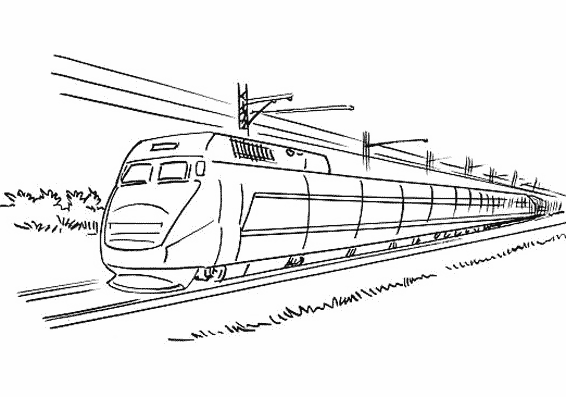 Coloring page: Train / Locomotive (Transportation) #135160 - Free Printable Coloring Pages