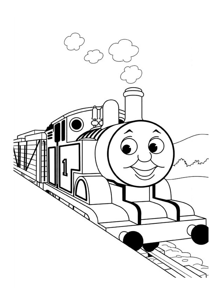 Coloring page: Train / Locomotive (Transportation) #135163 - Free Printable Coloring Pages