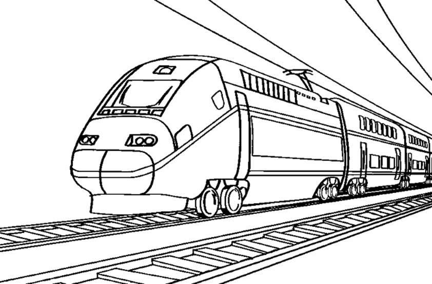 Coloring page: Train / Locomotive (Transportation) #135172 - Free Printable Coloring Pages