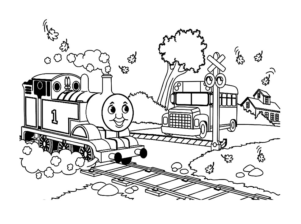 Coloring page: Train / Locomotive (Transportation) #135178 - Free Printable Coloring Pages