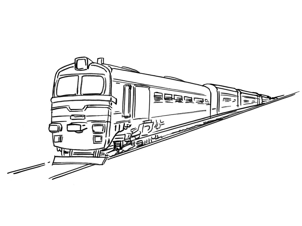 Coloring page: Train / Locomotive (Transportation) #135237 - Free Printable Coloring Pages