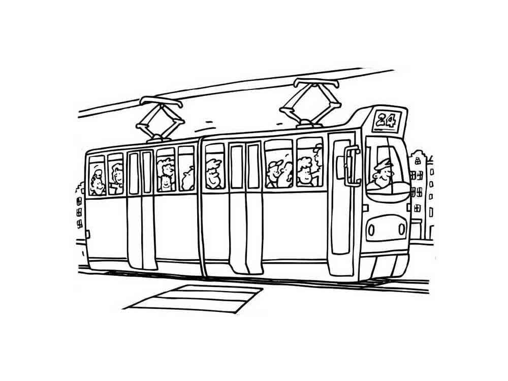 Free printable Tram coloring page #210528 from Transportation collection Free printable Tram coloring page #210528 from Transportation collection