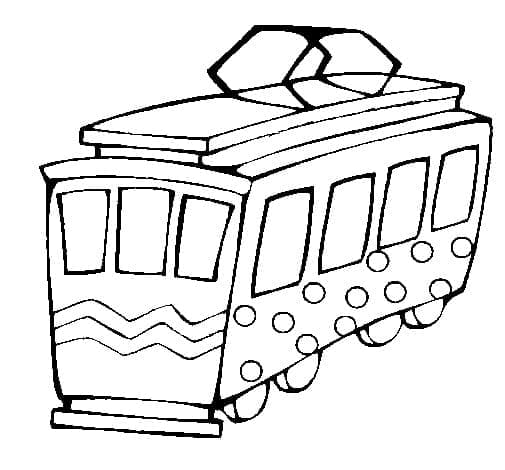 Free printable Tram coloring page #210534 from Transportation collection