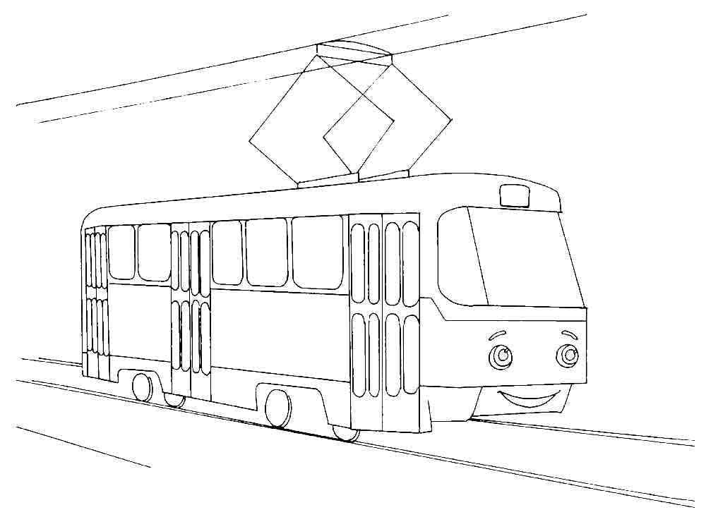 Free printable Tram coloring page #210539 from Transportation collection Free printable Tram coloring page #210539 from Transportation collection