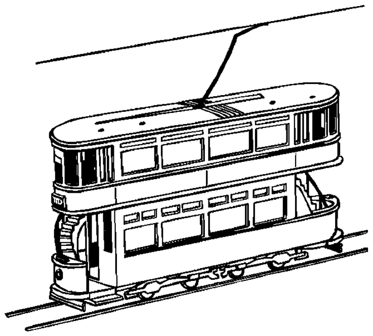 Coloring page: Tramway (Transportation) #145598 - Free Printable Coloring Pages