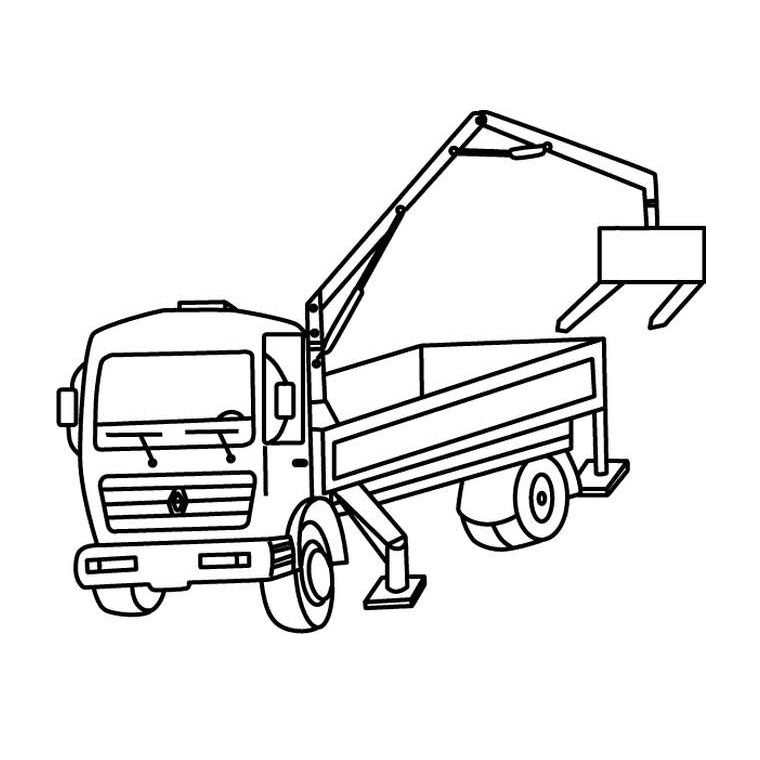 Coloring page: Truck (Transportation) #135533 - Free Printable Coloring Pages