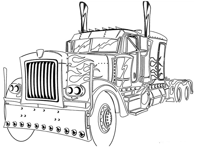 Coloring page: Truck (Transportation) #135535 - Free Printable Coloring Pages